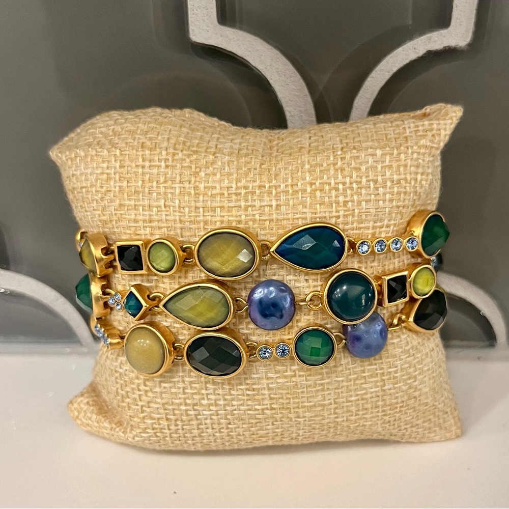 Gold and Gemstone Bracelet